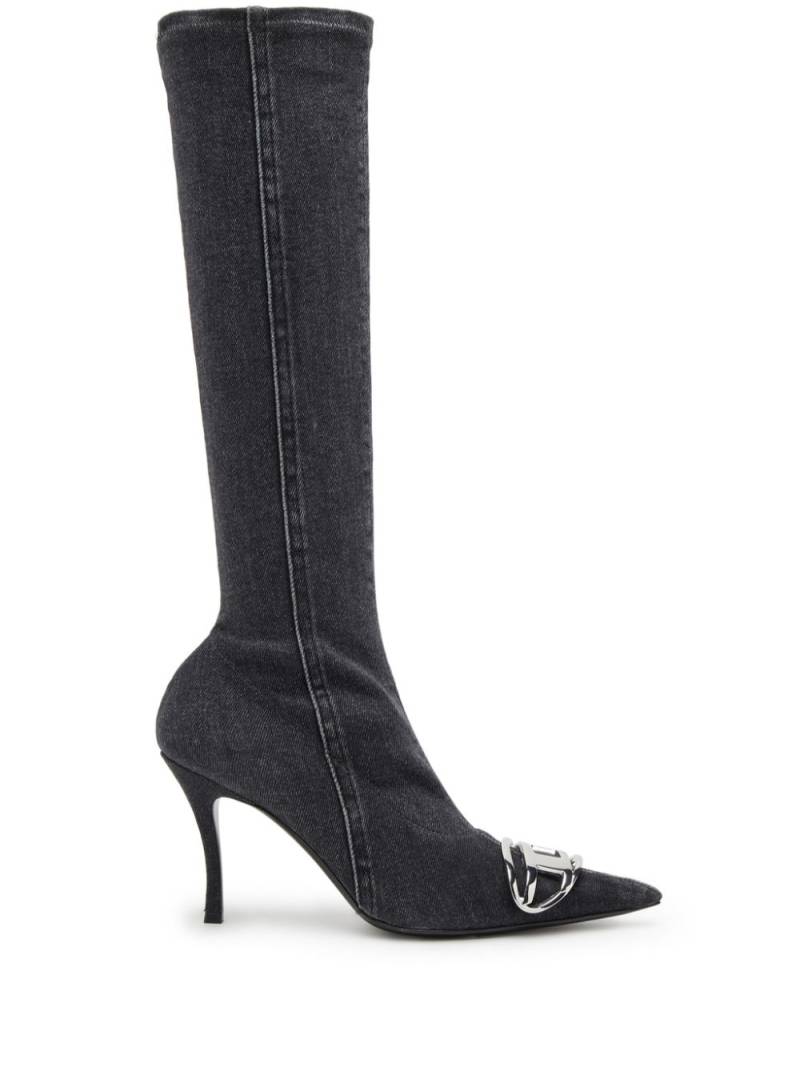 Diesel D-Venus knee-length boots - Black von Diesel