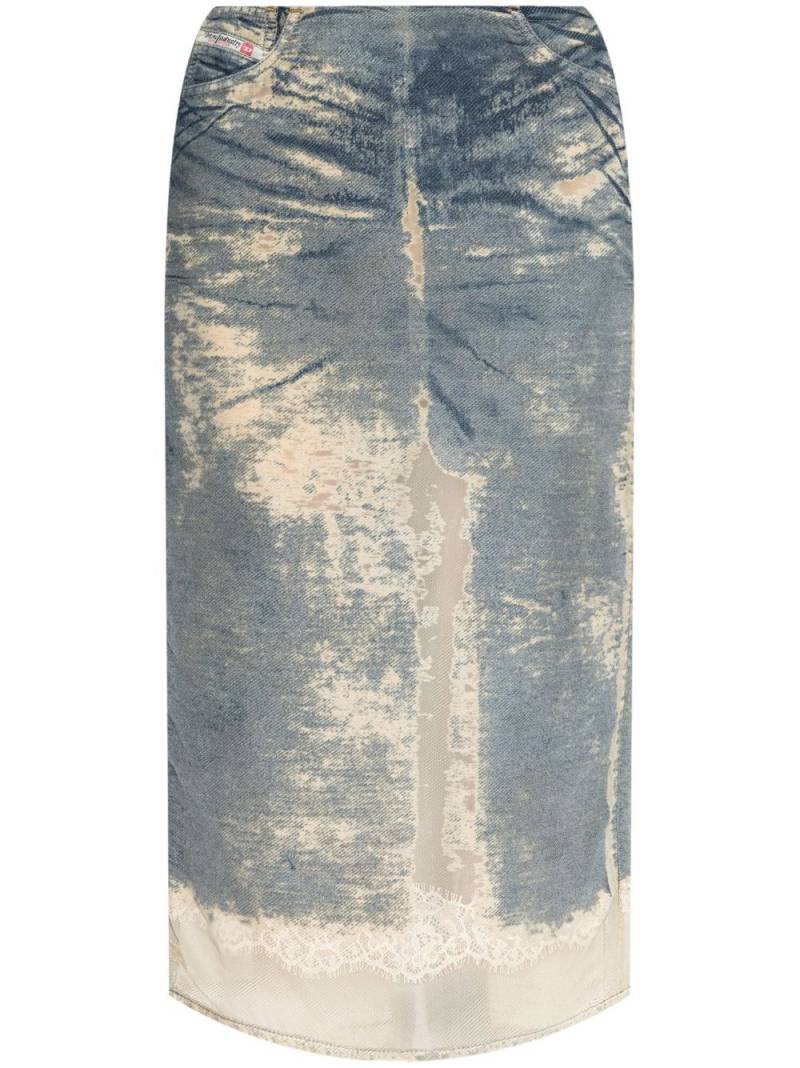 Diesel DE-PRA-FSF denim skirt - Blue von Diesel