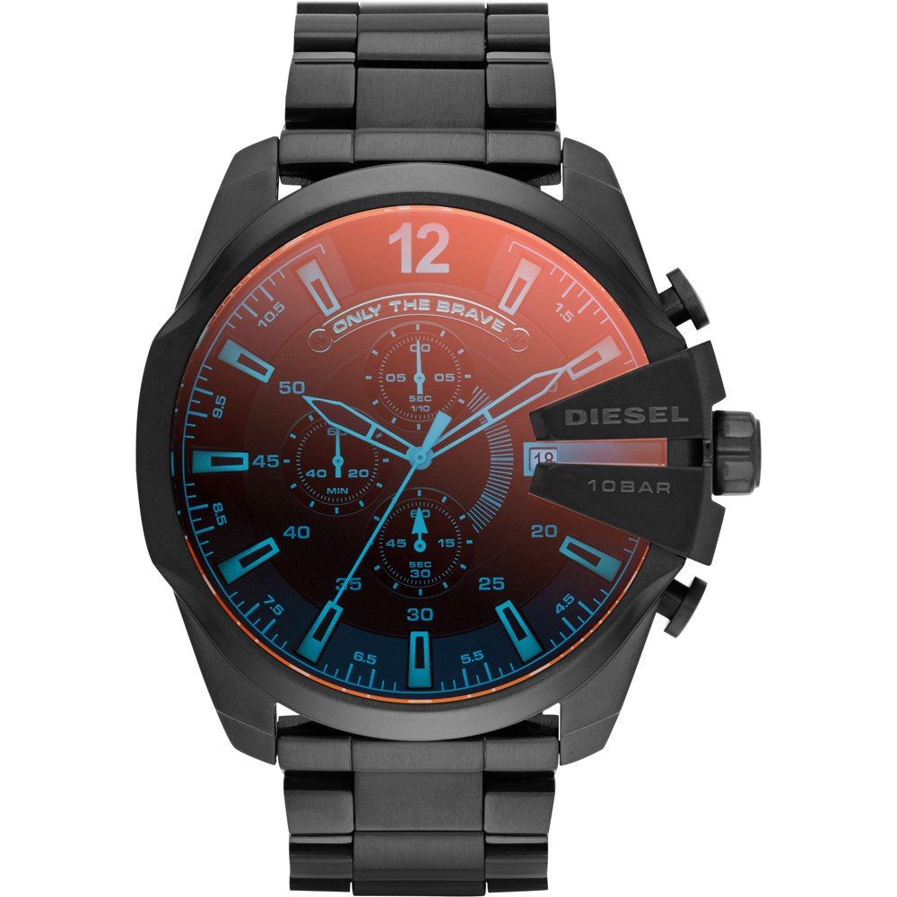 Diesel DZ4318 Mega Chief Black Red Chronograph Steelband Diesel DZ4318 Mega Chief Black Red Chronograph Steelband von Diesel