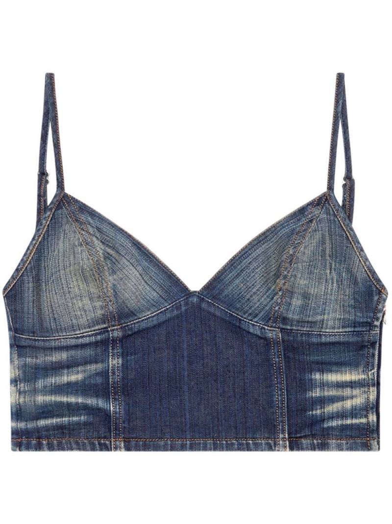 Diesel De-Fulvy-Top-D denim top - Blue von Diesel