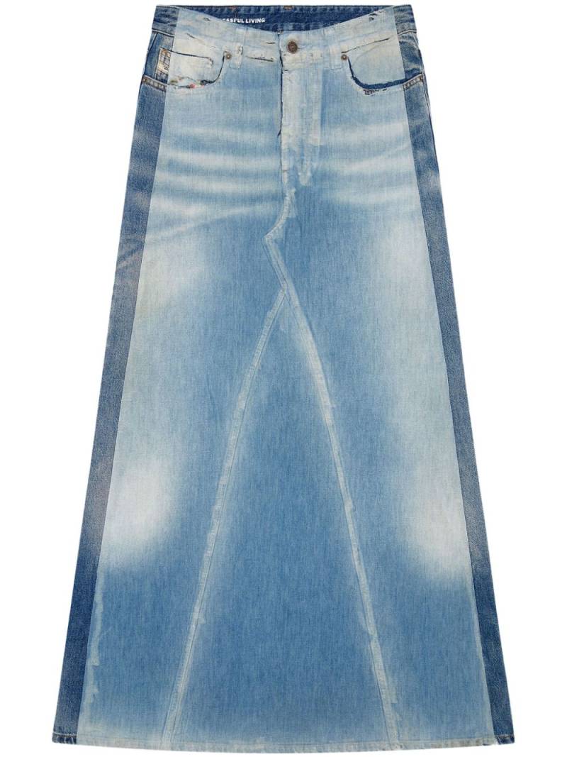 Diesel De-Pago-S4 denim maxi skirt - Blue von Diesel