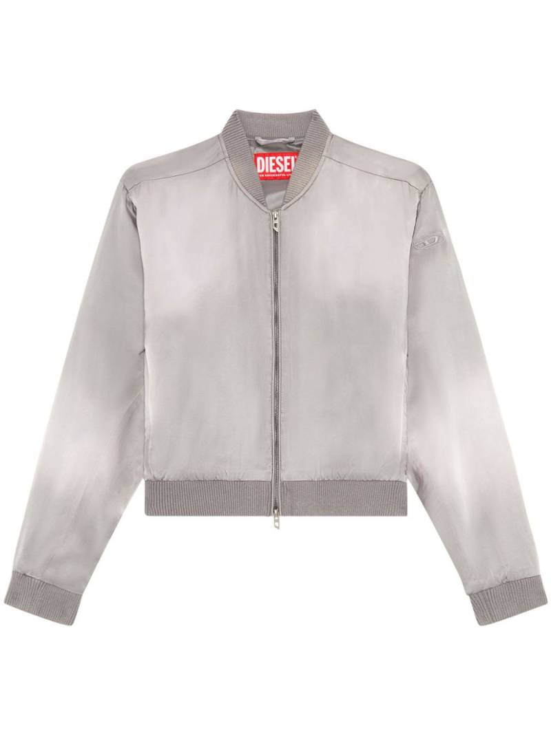 Diesel G-Khlow-N1 logo-embroidered jacket - Grey von Diesel