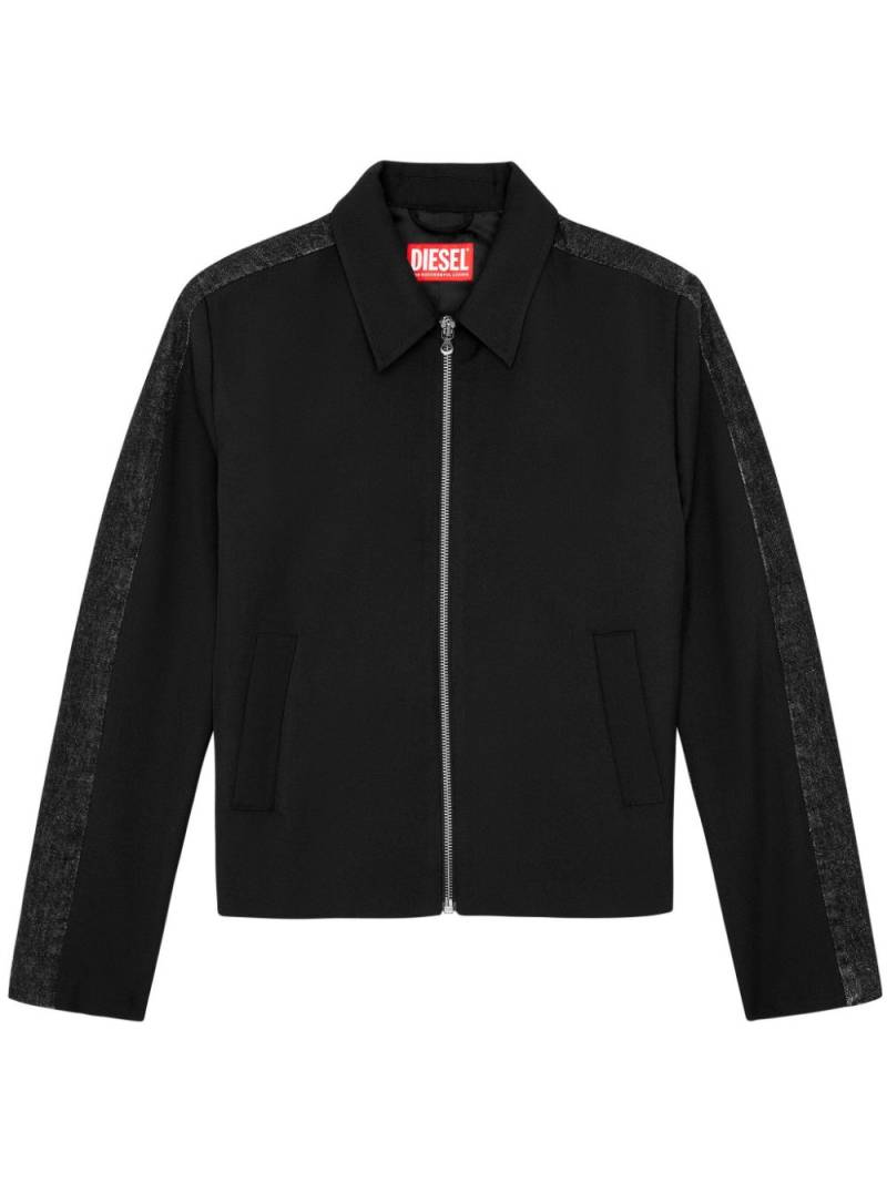 Diesel J-Rhein zip-up shirt jacket - Black von Diesel