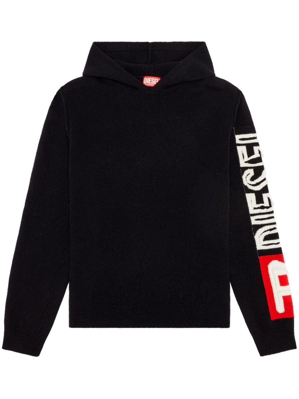 Diesel K-Telendo wool hoodie - Black von Diesel