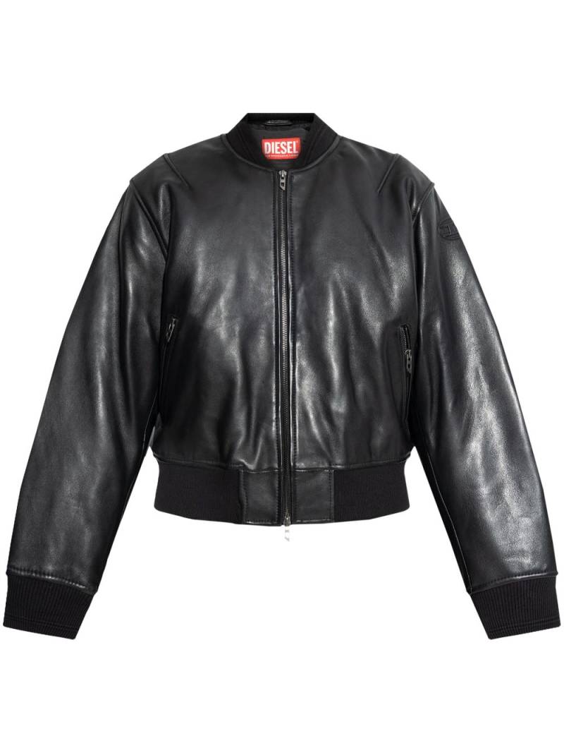 Diesel L-ILAN leather jacket - Black von Diesel