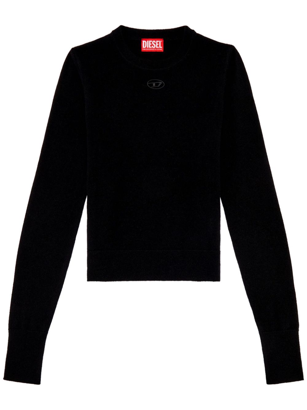 Diesel M-Areesax logo-plaque jumper - Black von Diesel