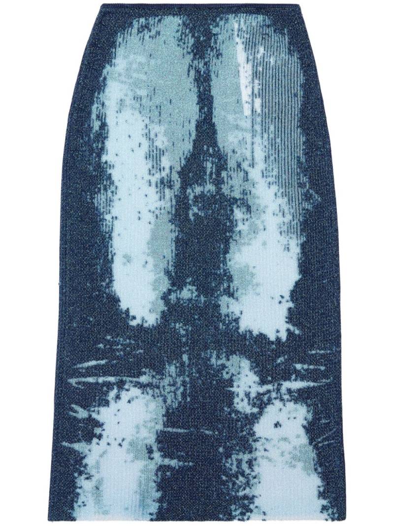 Diesel M-Begonia midi skirt - Blue von Diesel