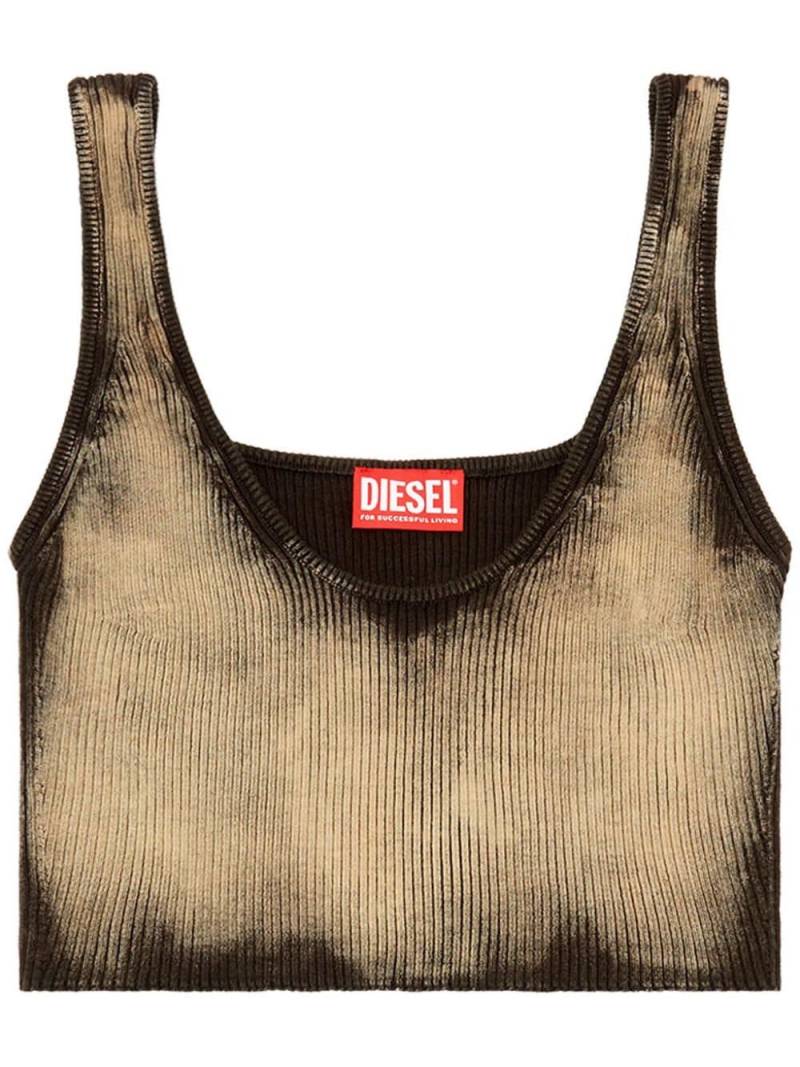 Diesel M-Deidra bleached-effect crop top - Neutrals von Diesel