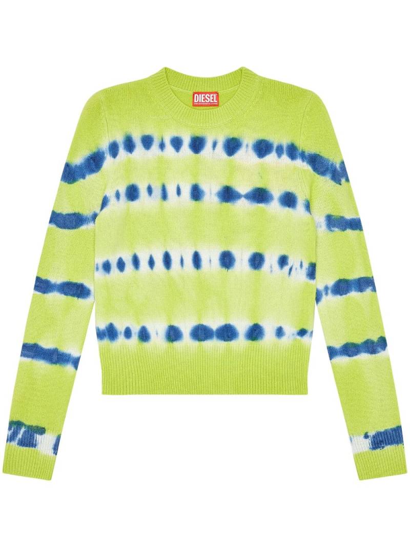 Diesel M-Valaxa tie-dye jumper - Green von Diesel