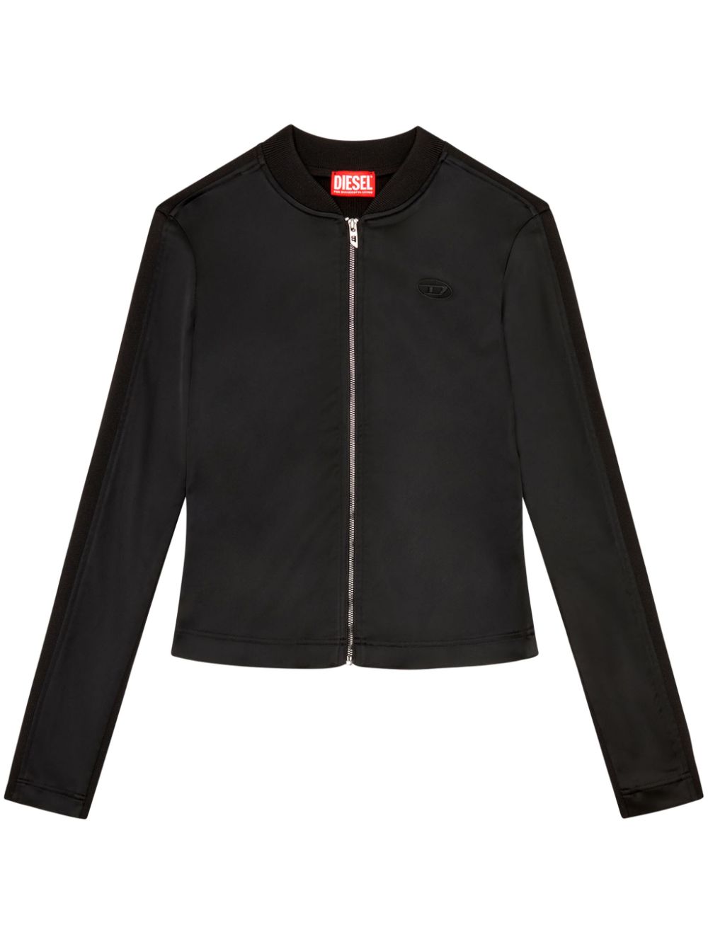 Diesel Oper logo-embroidered jacket - Black von Diesel