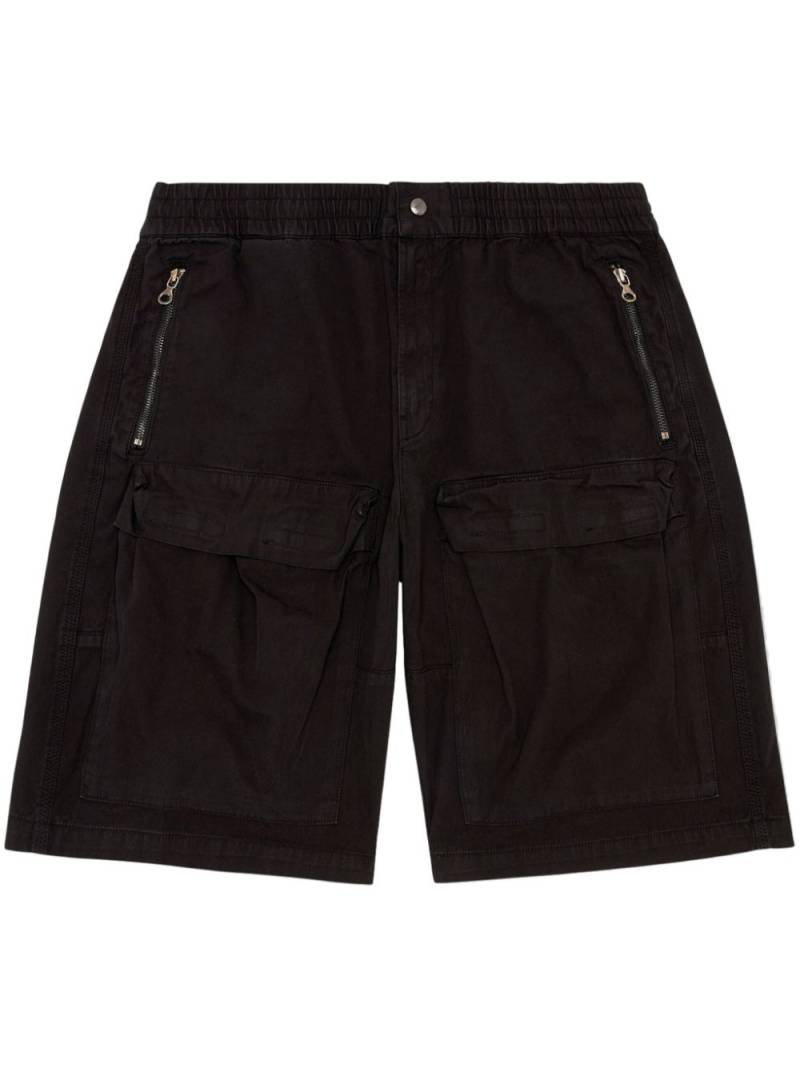 Diesel P-Beeck cotton shorts - Black von Diesel