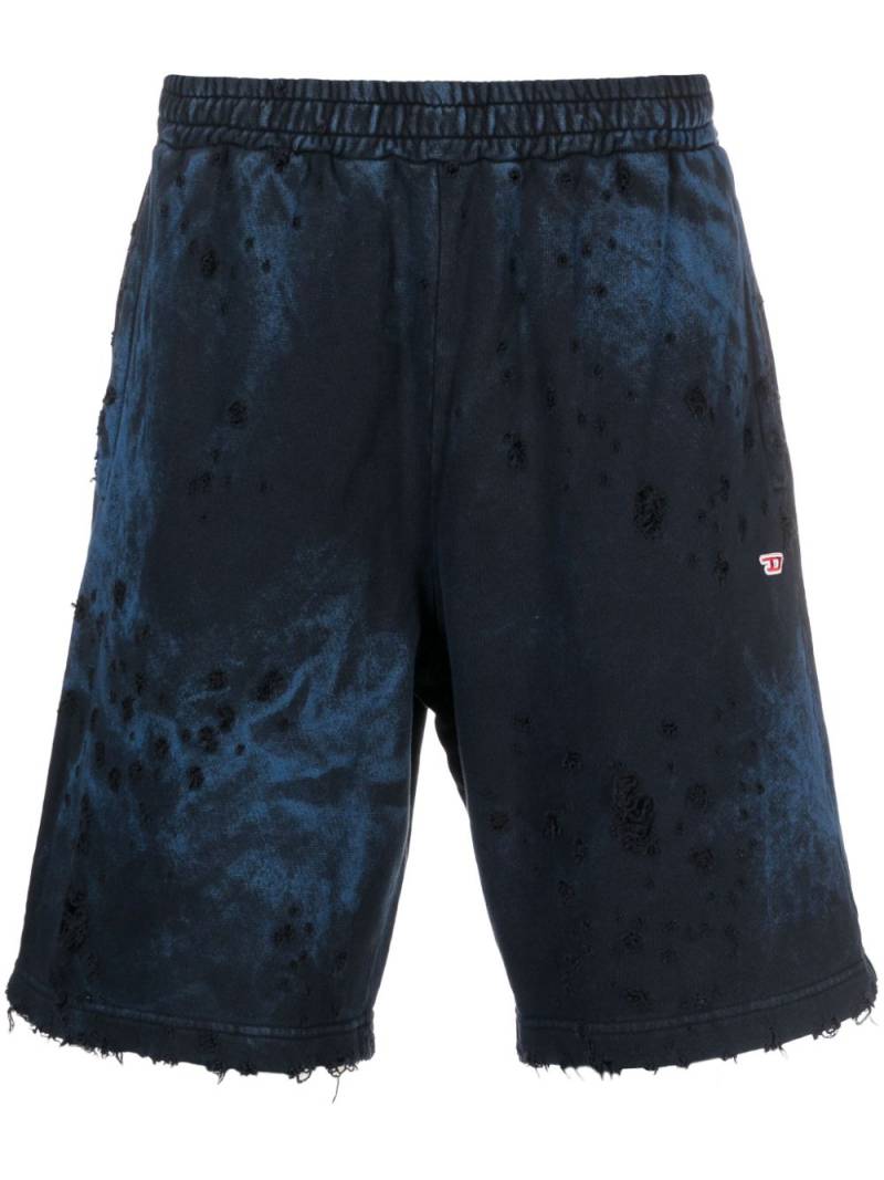 Diesel P-CROWN-N2 cotton track shorts - Blue von Diesel