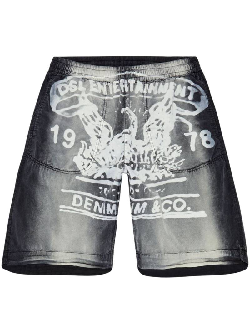 Diesel P-Eeklo lyocell shorts - Grey von Diesel