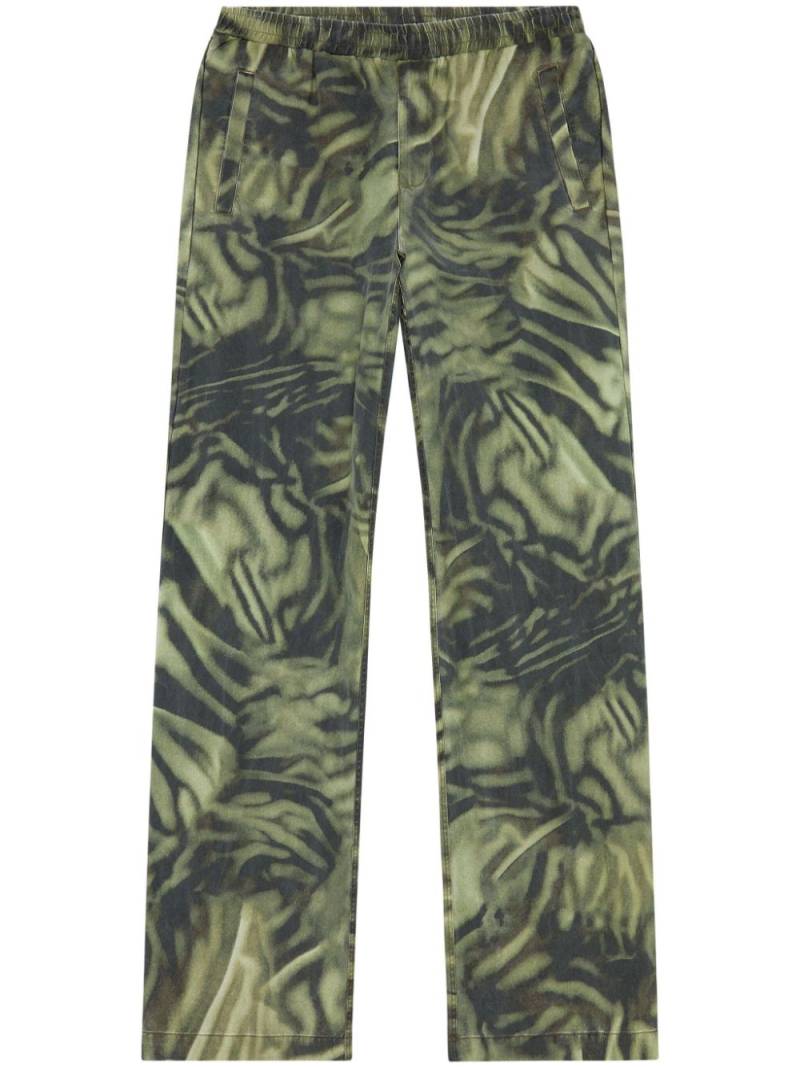 Diesel P-Gold-Zebra straight-leg trousers - Green von Diesel