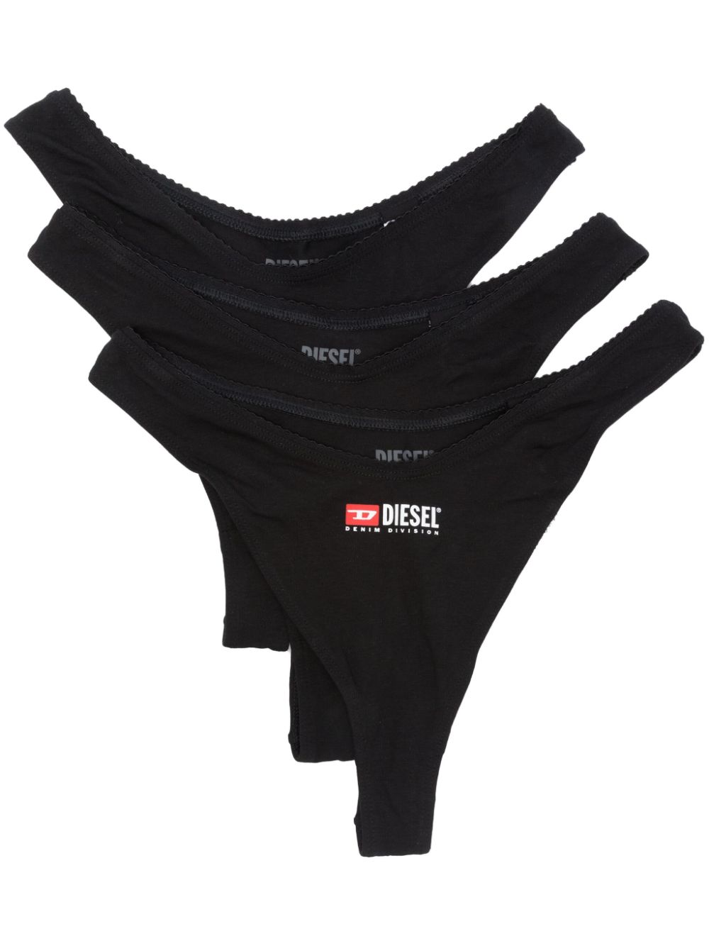 Diesel Punchy-D-Core thongs pack (pack of three) - Black von Diesel