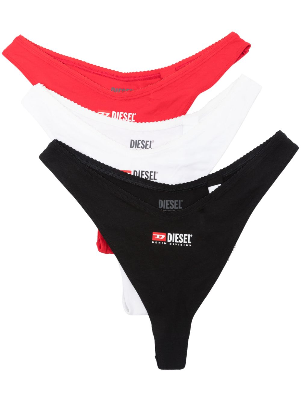 Diesel Punchy-D-Core thongs pack (pack of three) - Black von Diesel