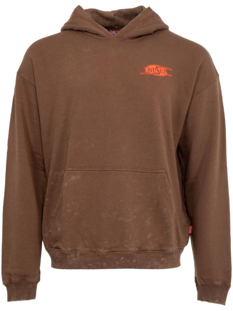 Diesel S-BOXT hoodie - Brown von Diesel