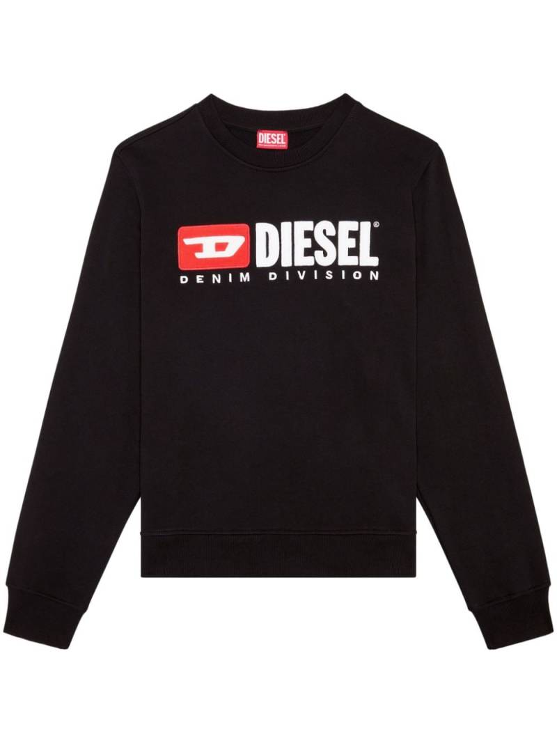 Diesel S-Boxt-Div cotton sweatshirt - Black von Diesel