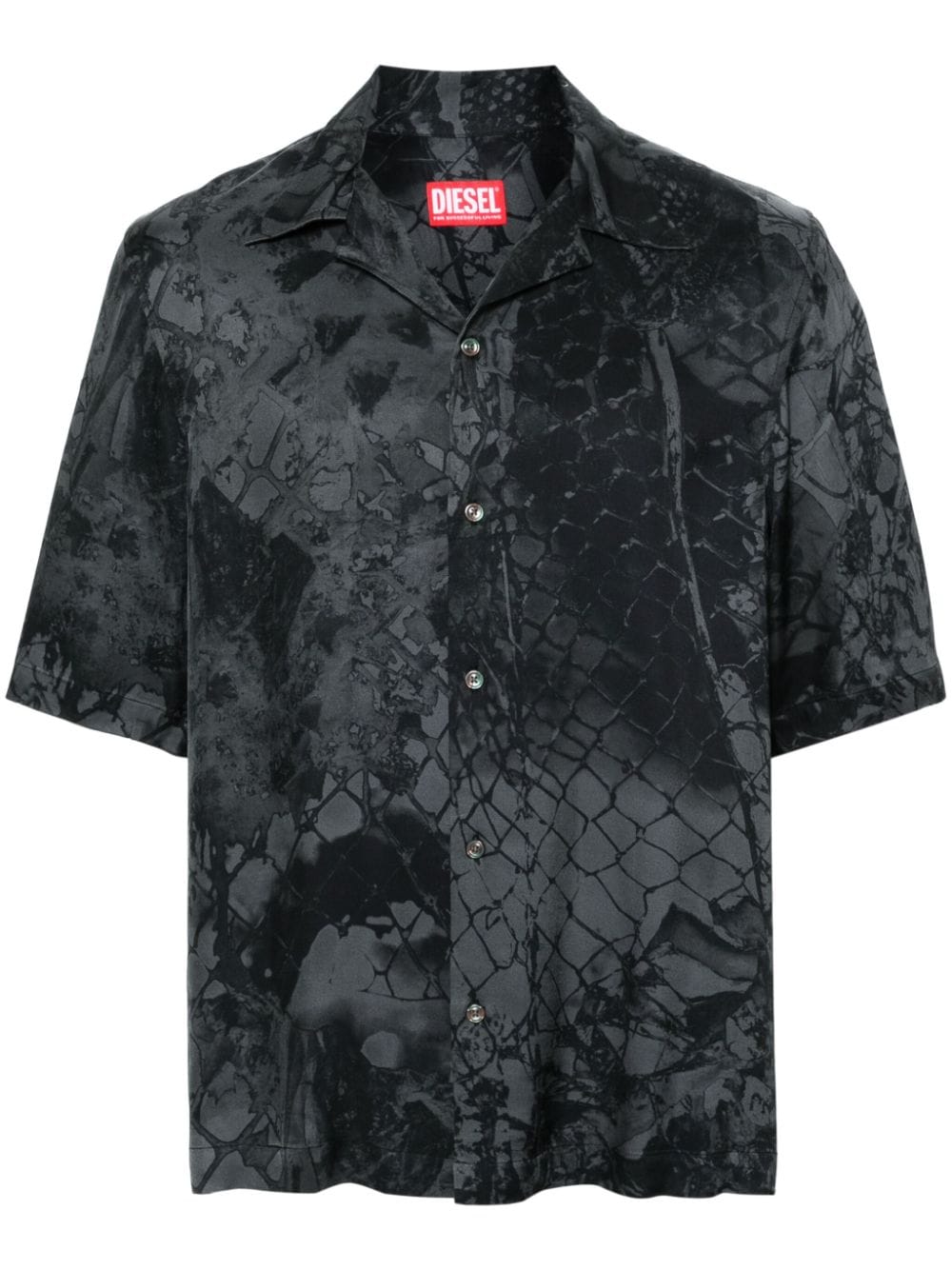 Diesel S-Bristol camouflower-print shirt - Grey von Diesel