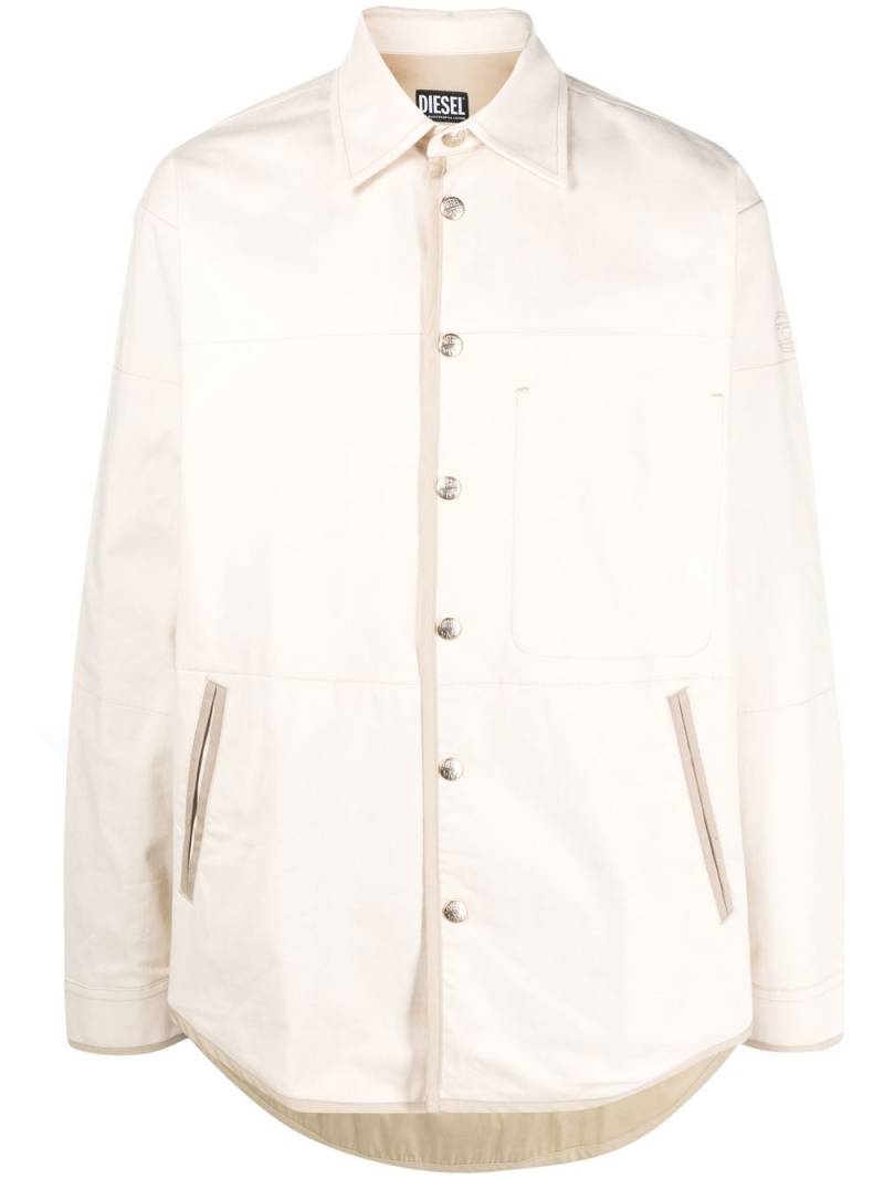 Diesel S-Doves twill shirt jacket - Neutrals von Diesel