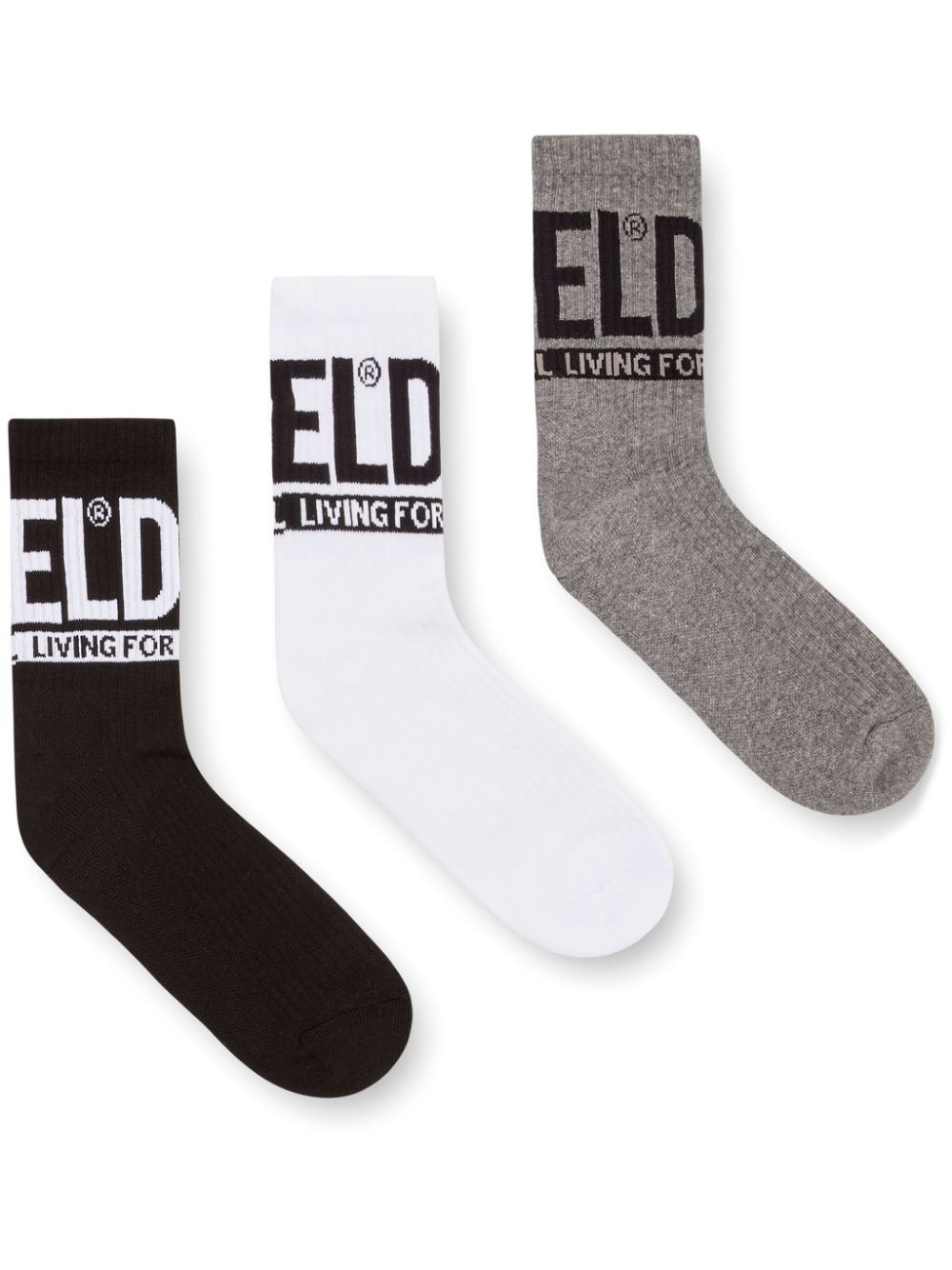 Diesel SKM-Ray socks (sets f 3) - Black von Diesel