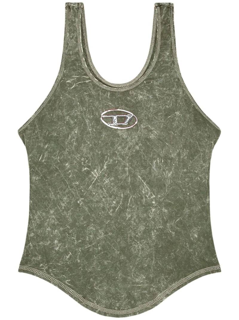 Diesel T-Avena denim tank top - Green von Diesel