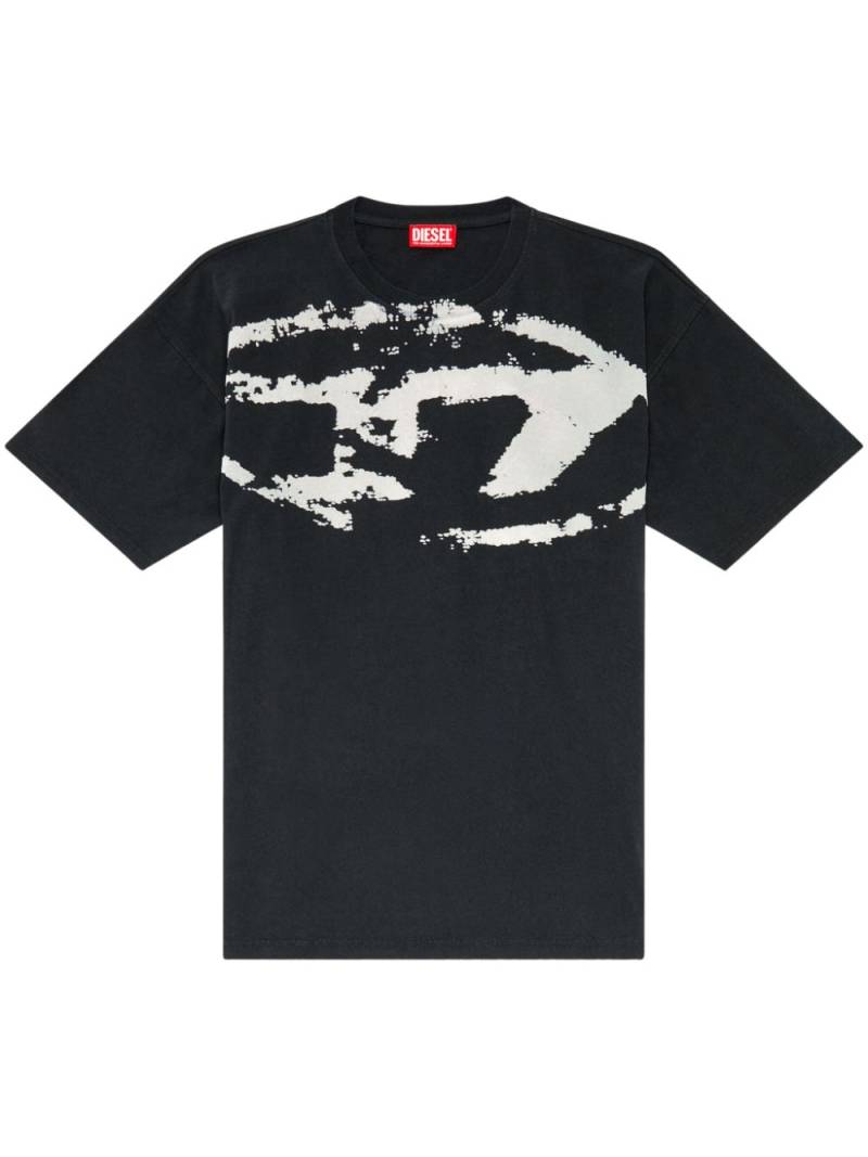 Diesel T-Boxt flocked-logo T-shirt - Black von Diesel