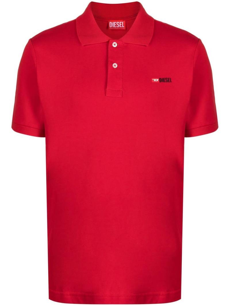 Diesel T-Smith-Div cotton polo shirt - Red von Diesel