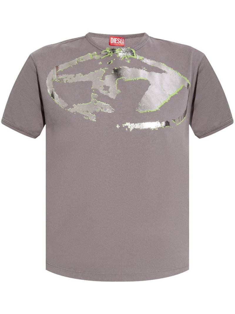 Diesel T-Uncutie-Long-P14 T-shirt - Grey von Diesel