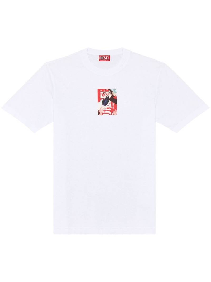 Diesel T-just cotton T-shirt - White von Diesel