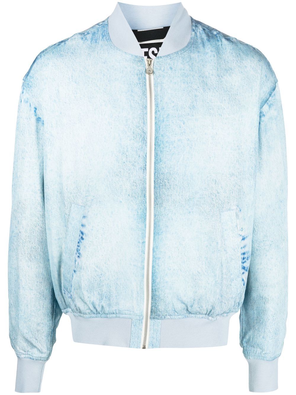 Diesel band-collar bomber jacket - Blue von Diesel