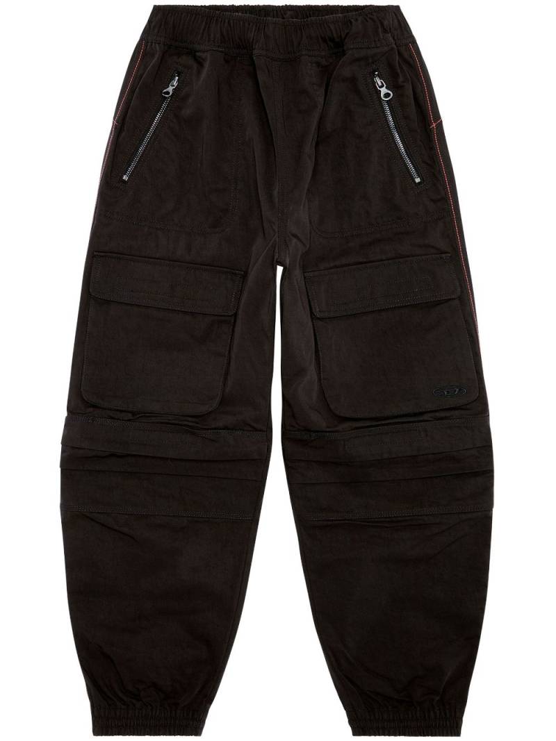 Diesel P-Mirt cargo-pocket tapered trousers - Black von Diesel