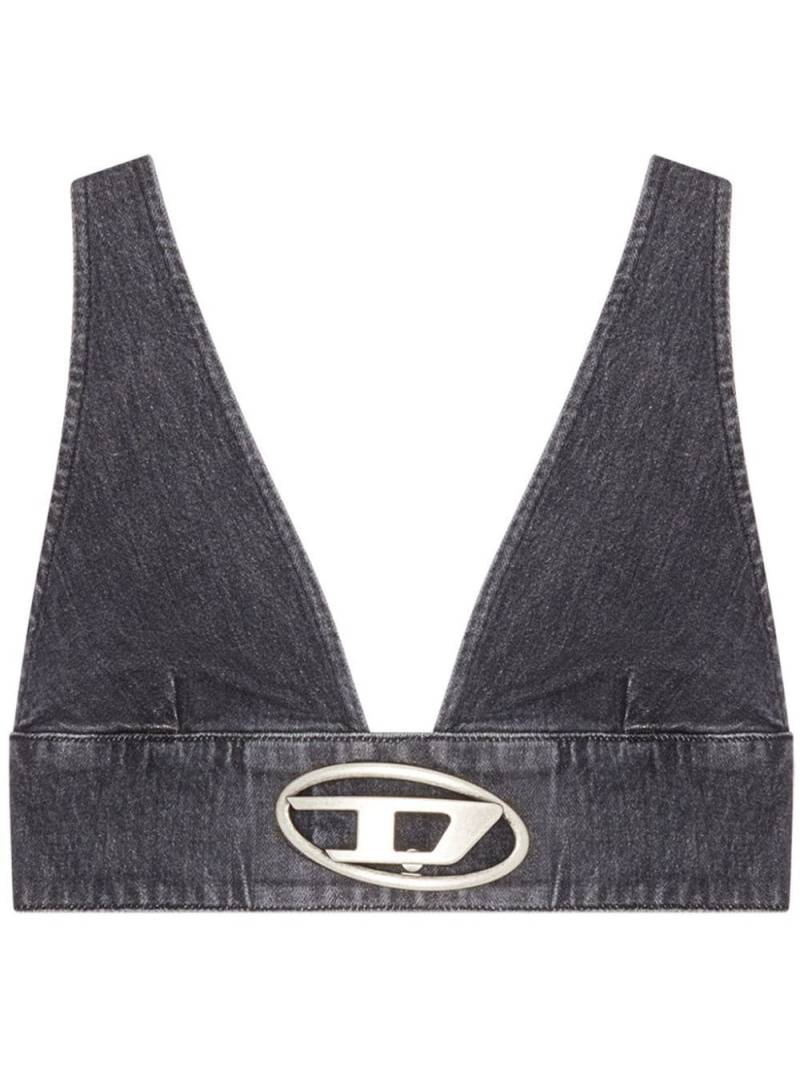 Diesel denim bra top - Black von Diesel