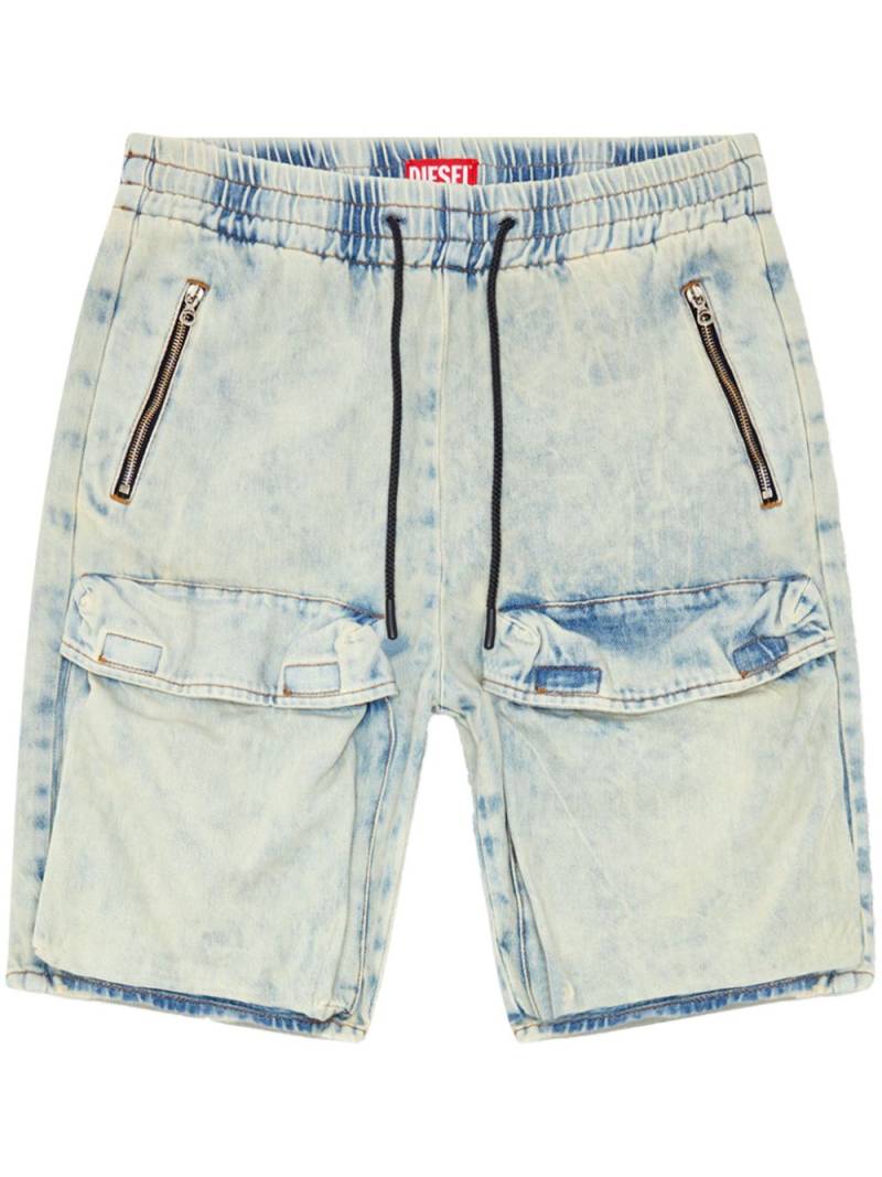 Diesel distressed shorts - Blue von Diesel