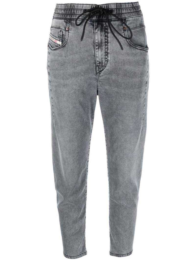 Diesel drawstring-waist cropped jeans - Grey von Diesel