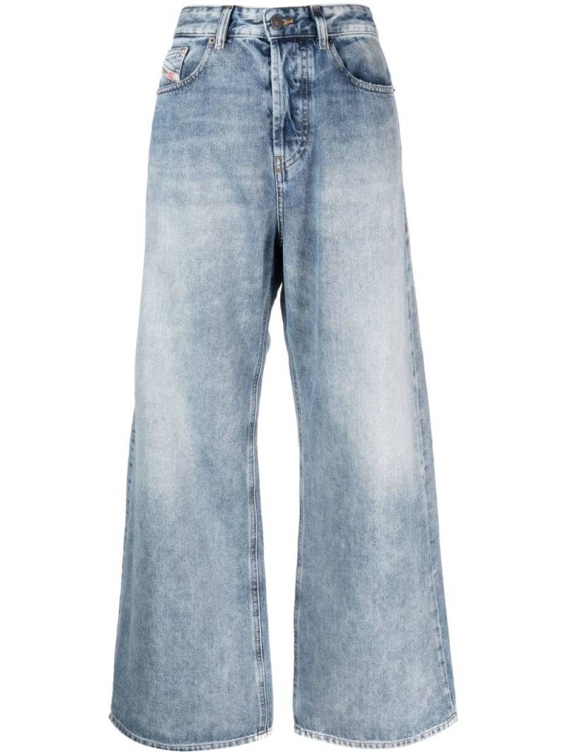 Diesel high-rise wide-leg jeans - Blue von Diesel