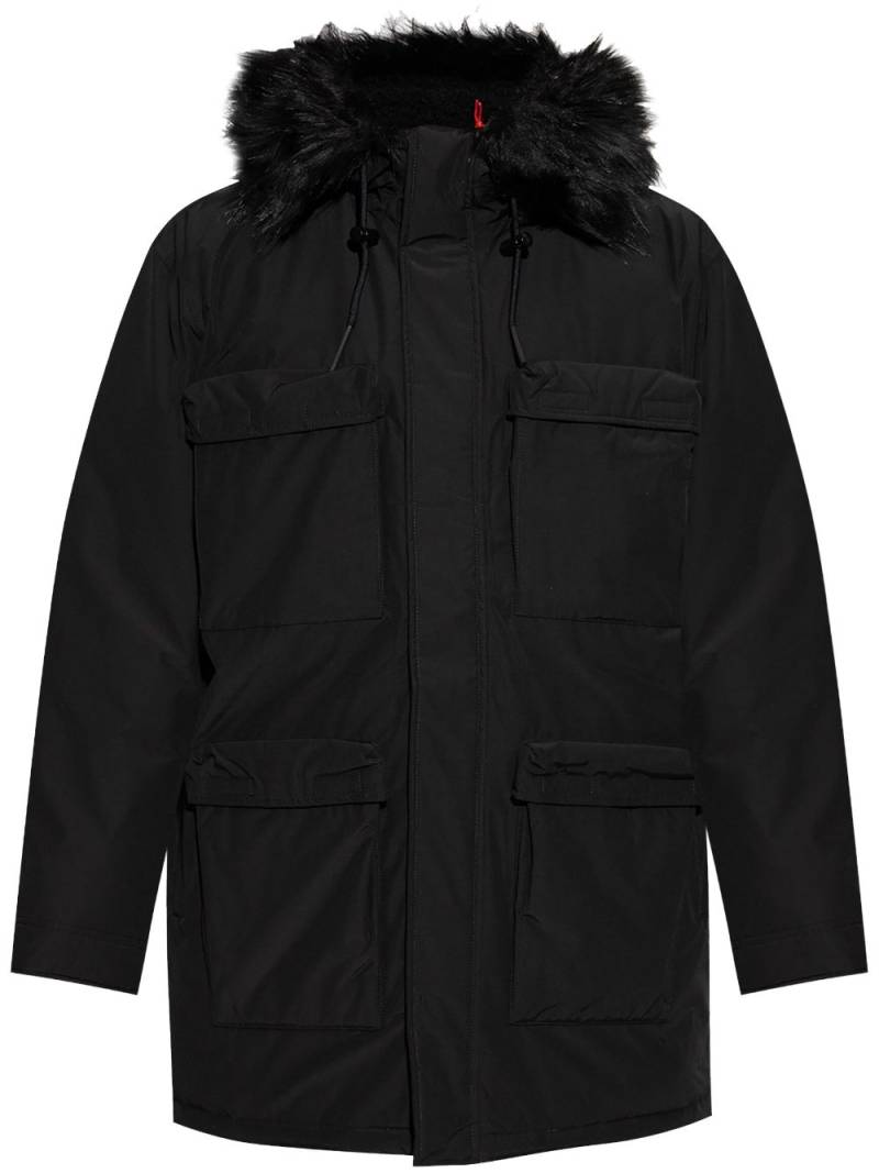 Diesel hooded parka - Black von Diesel