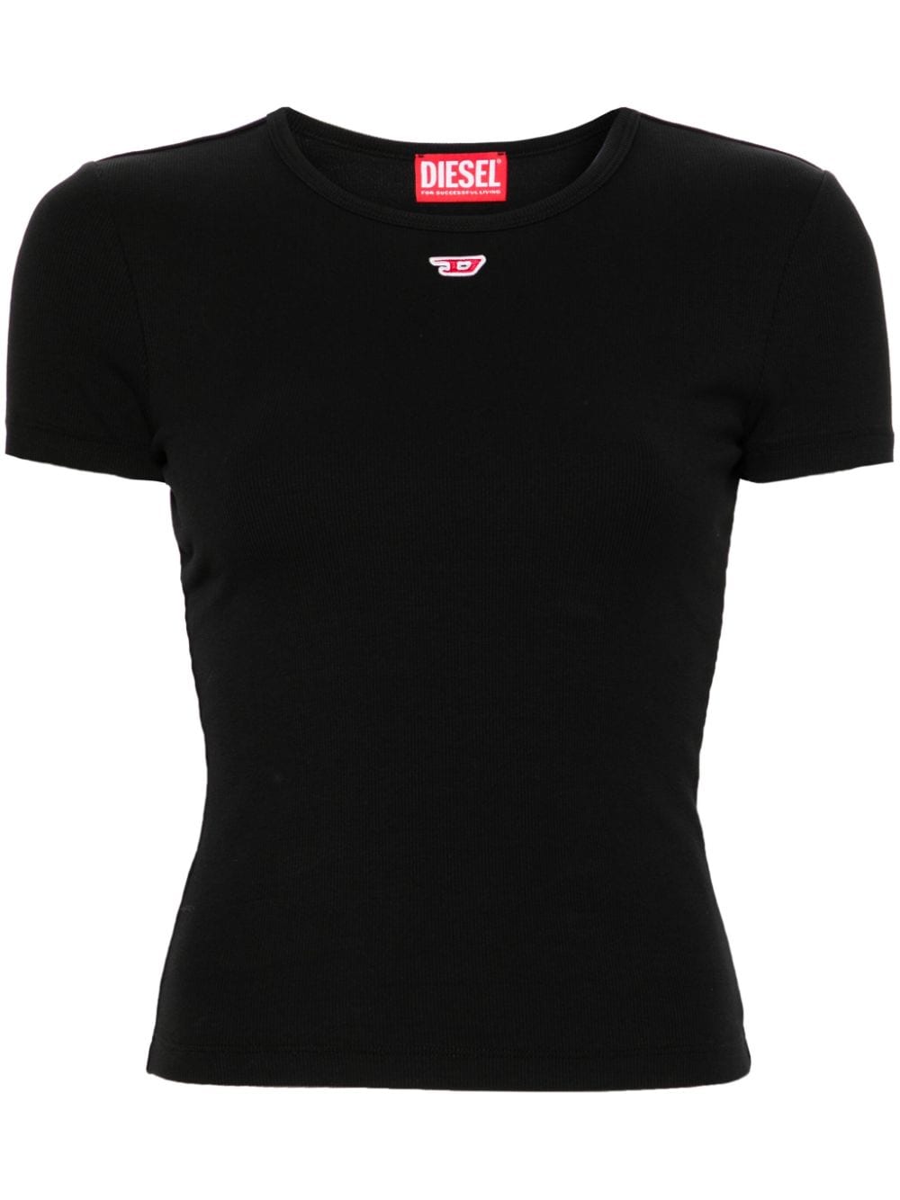 Diesel logo-patch T-shirt - Black von Diesel