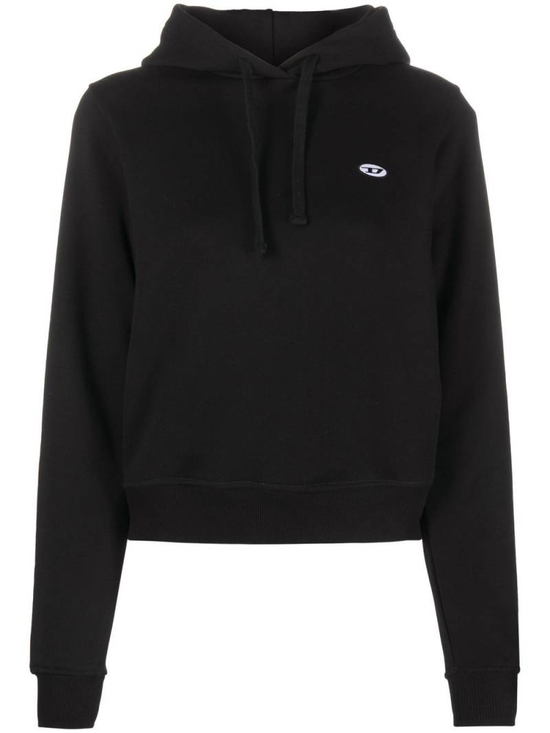 Diesel F-Reggy-Hood-Doval-Pj logo-appliqué cotton hoodie - Black von Diesel