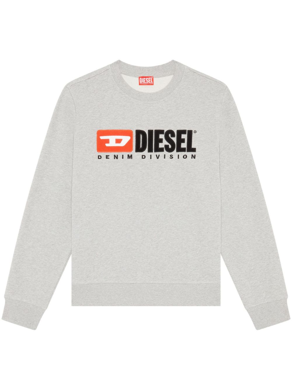 Diesel S-Ginn-Div logo-appliqué sweatshirt - Grey von Diesel