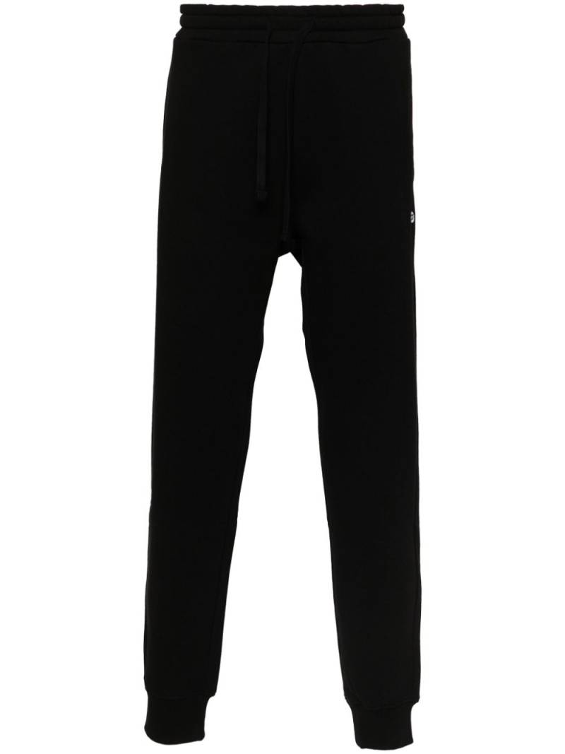 Diesel logo-patch cotton track pants - Black von Diesel