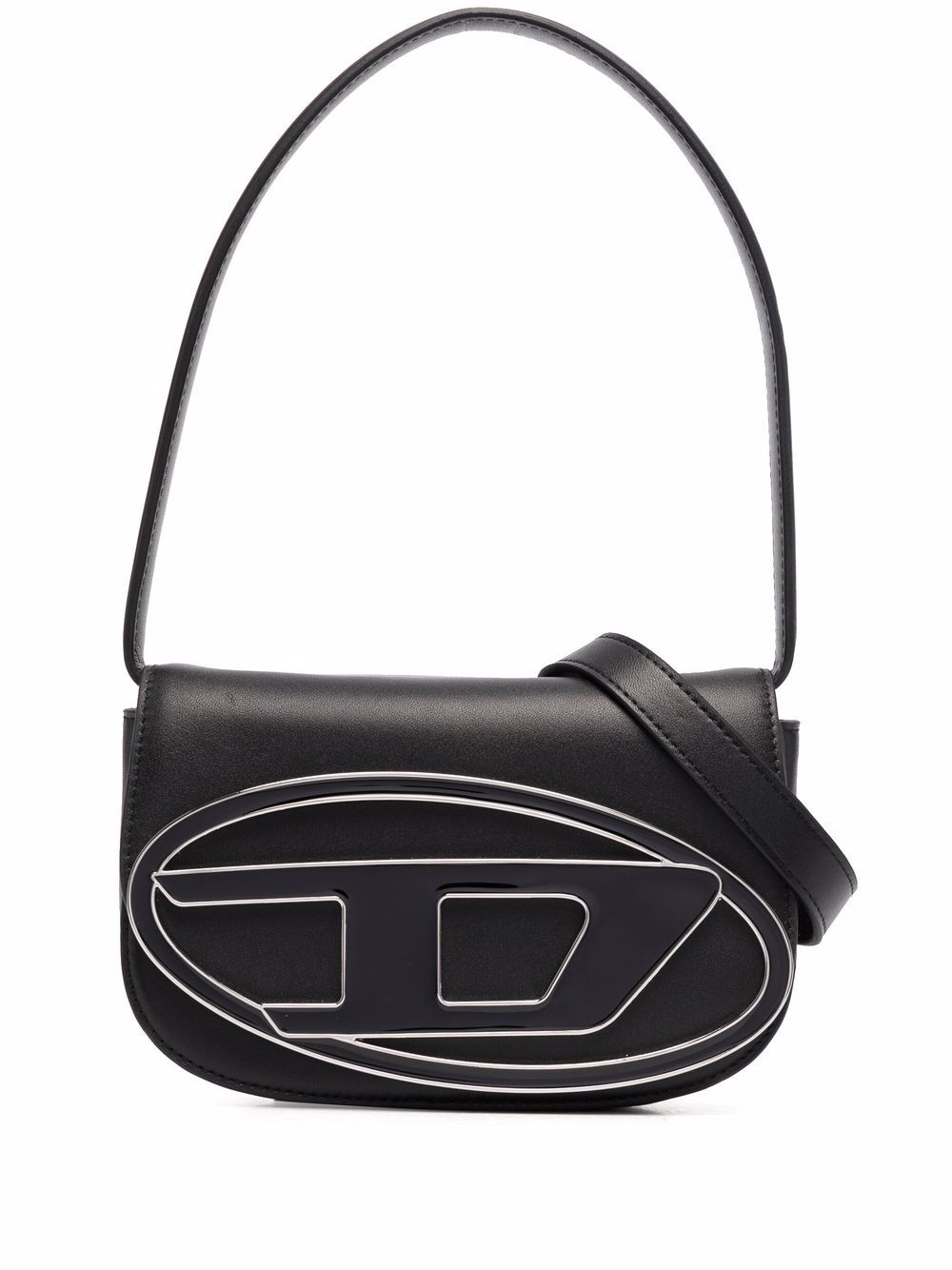 Diesel 1DR leather shoulder bag - Black von Diesel