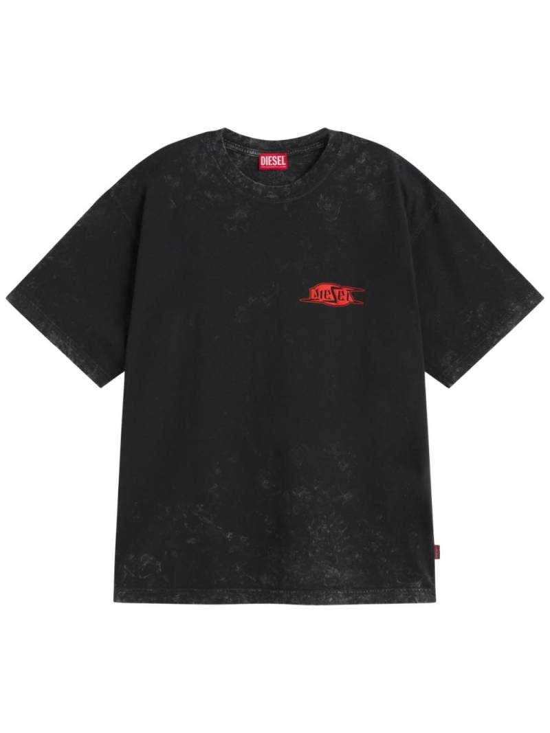 Diesel logo-print T-shirt - Black von Diesel