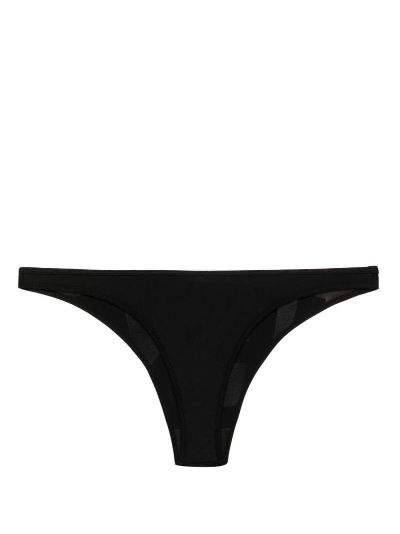 Diesel logo-print bikini bottoms - Black von Diesel