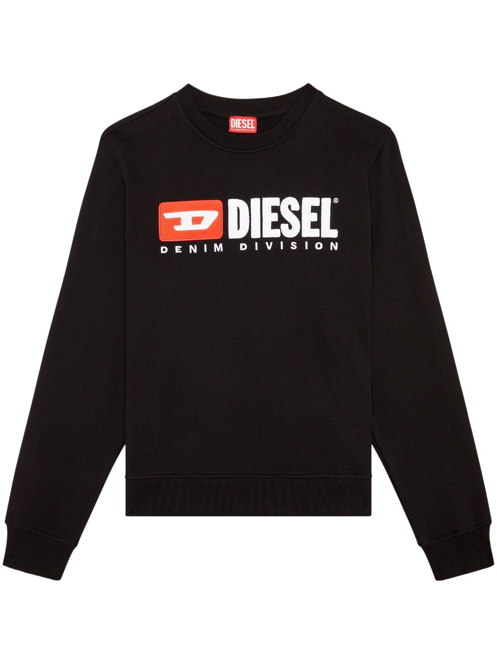 Diesel S-Ginn-Div logo-appliqué sweatshirt - Black von Diesel