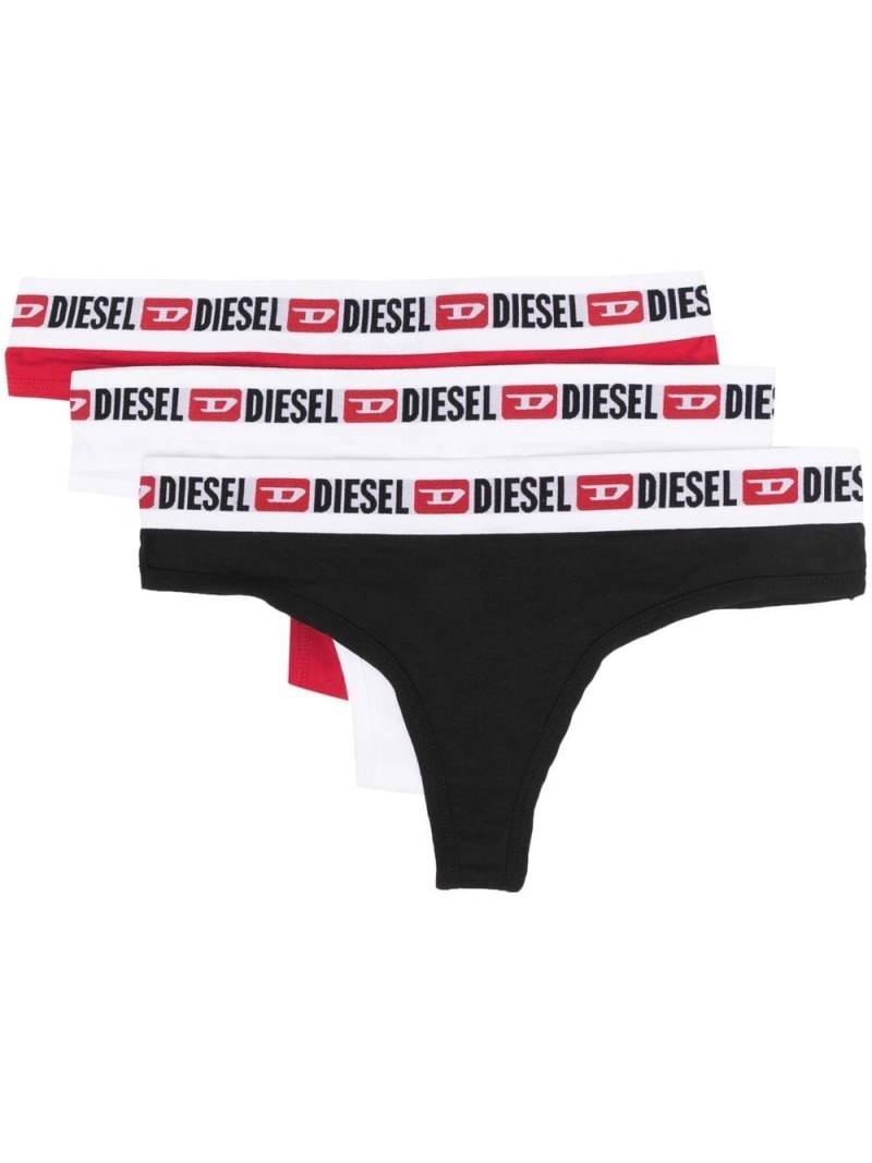 Diesel Ufst-Stars thongs (pack of three) - White von Diesel