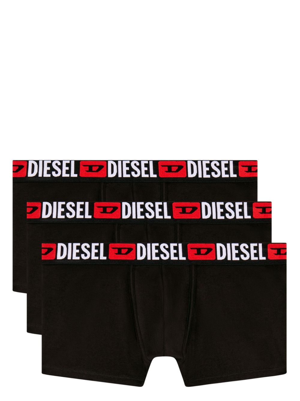 Diesel logo-waistband boxer briefs (pack of three) - Black von Diesel