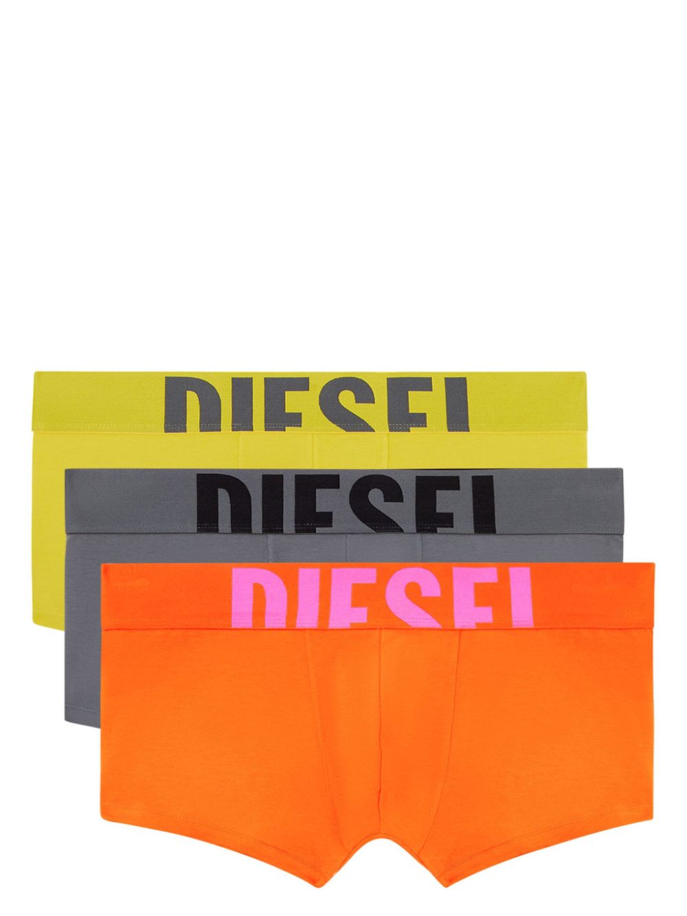 Diesel logo-waistband boxer briefs (pack of three) - Orange von Diesel