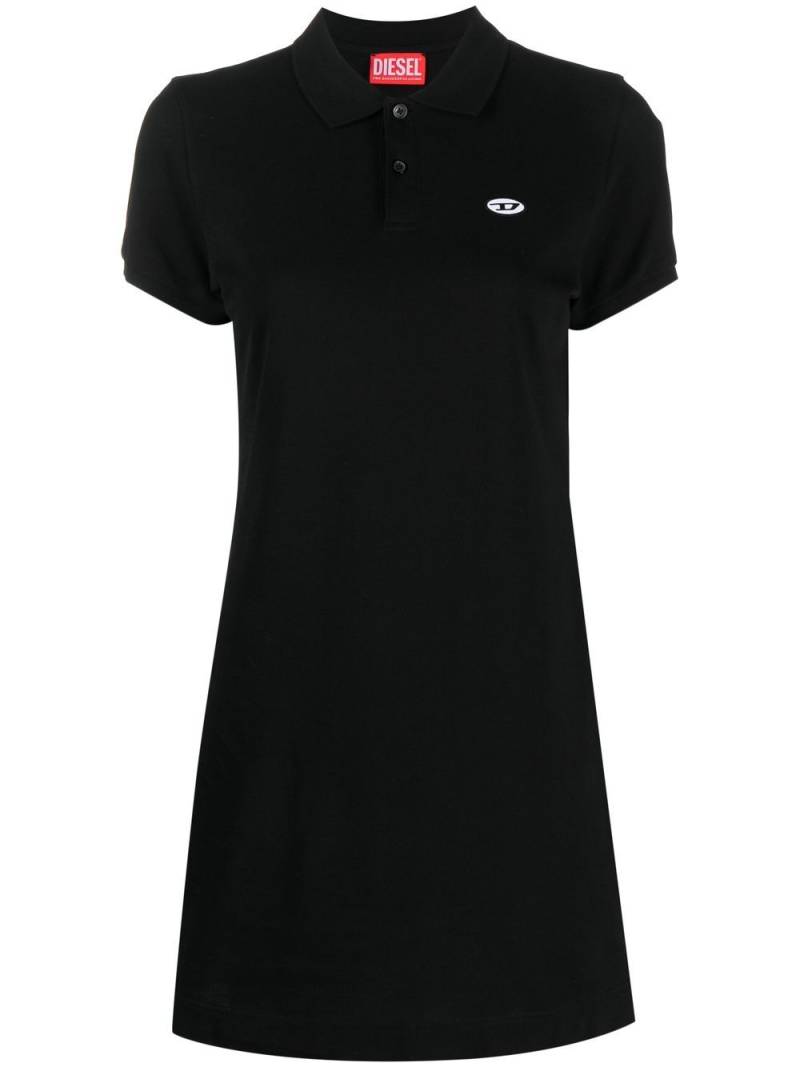 Diesel D-Tenny-Doval-Pj logo-appliqué polo dress - Black von Diesel