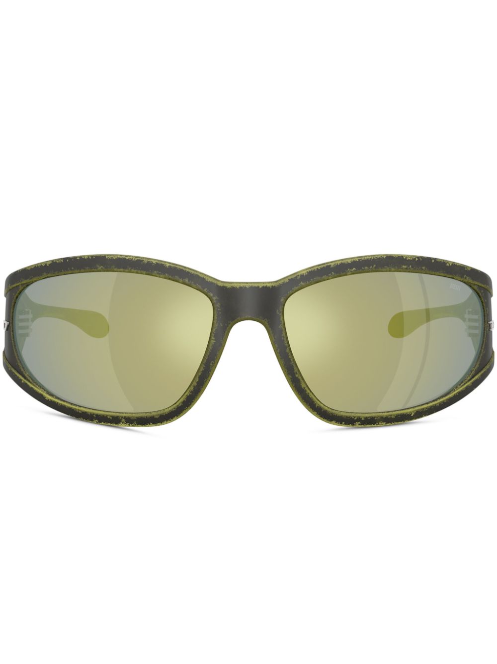 Diesel rectangle-frame sunglasses - Green von Diesel